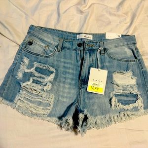 Brand NWT Kansan distressed jean shorts